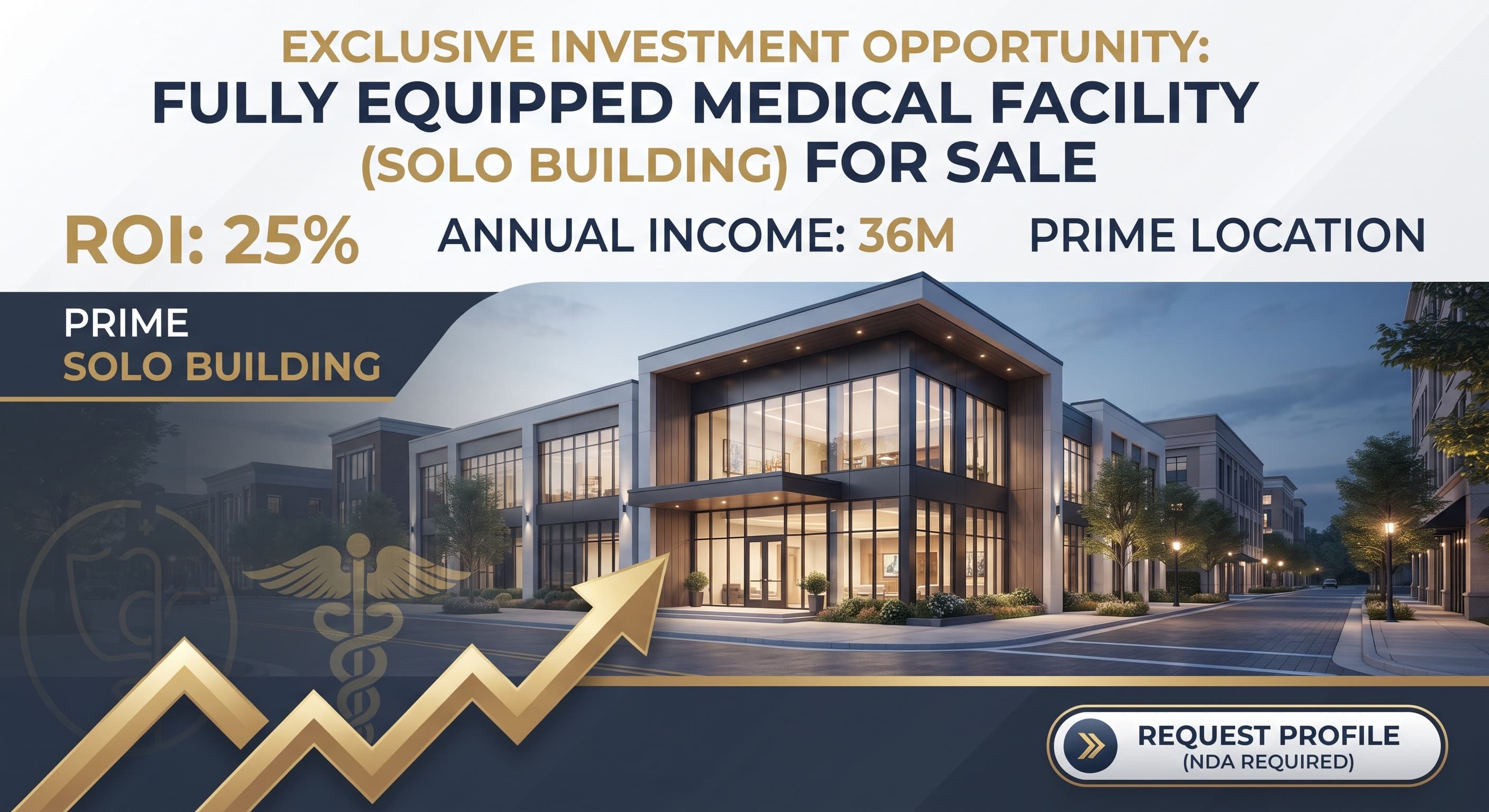 Exclusive Investment Opportunity: Fully Equipped, Independent Medical Facility (Solo Building) For Sale main view